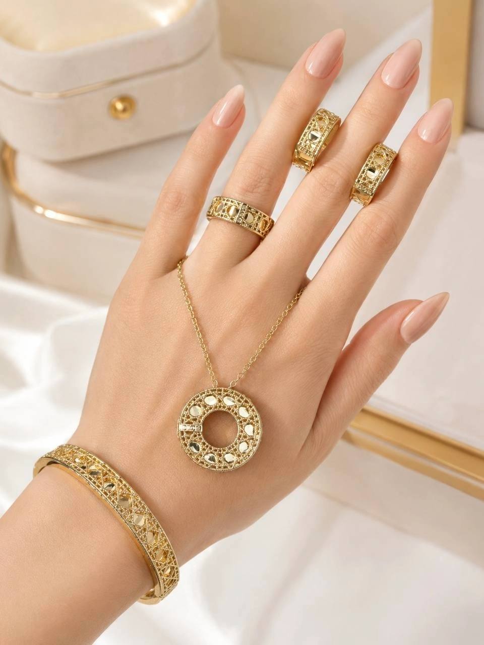 Ensemble de bijoux DAYA en acier inoxydable