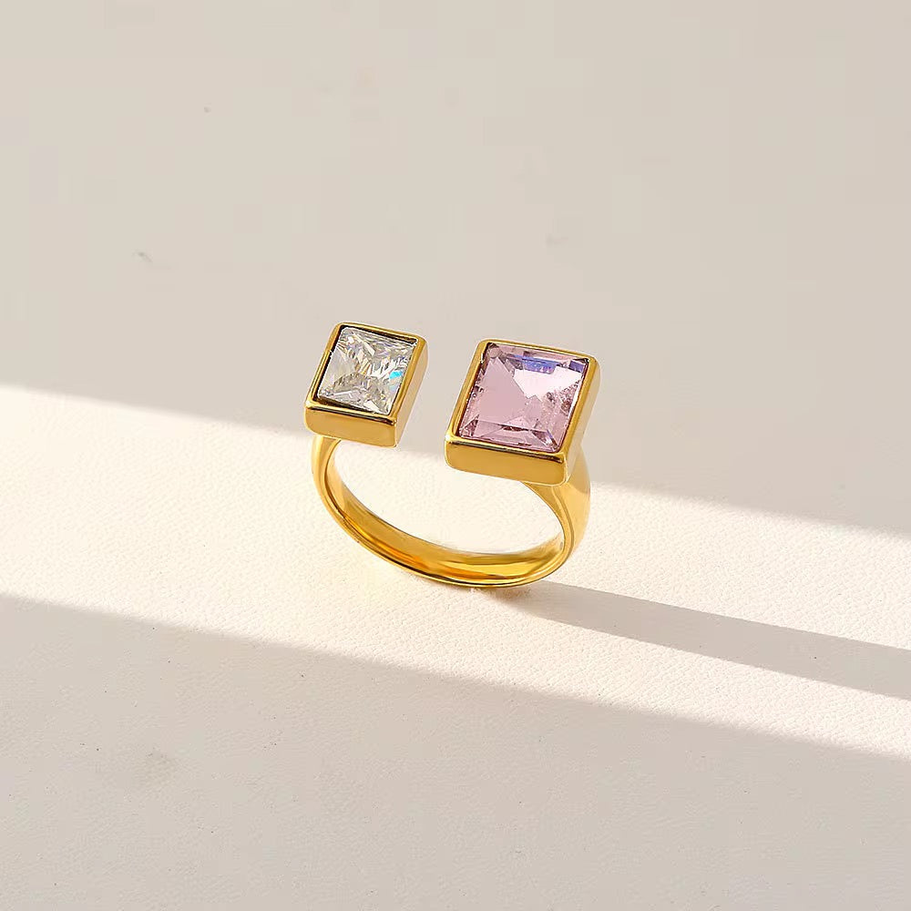 Bague LOLA ajustable en acier inoxydable