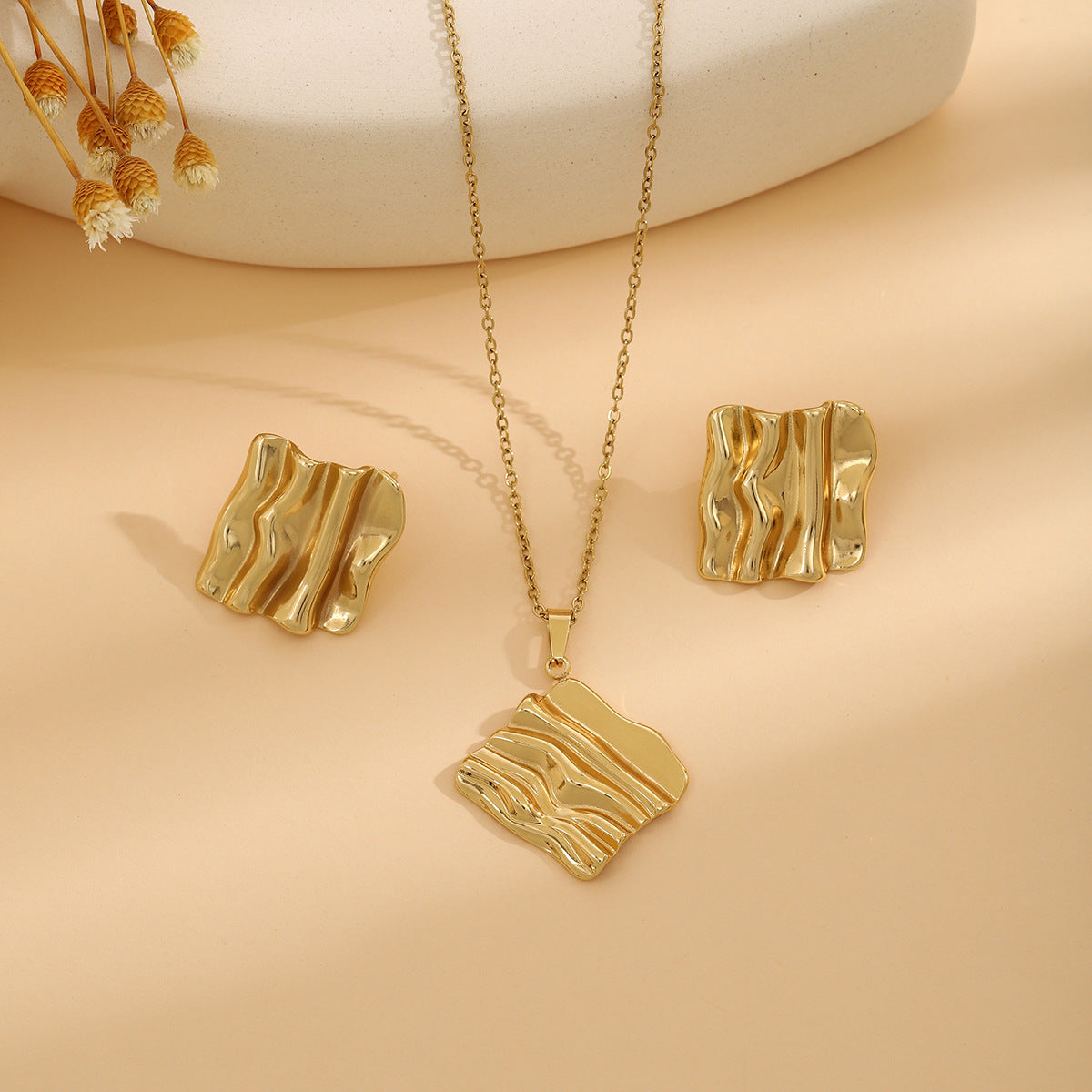 Ensemble de bijoux YUNA en acier inoxydable