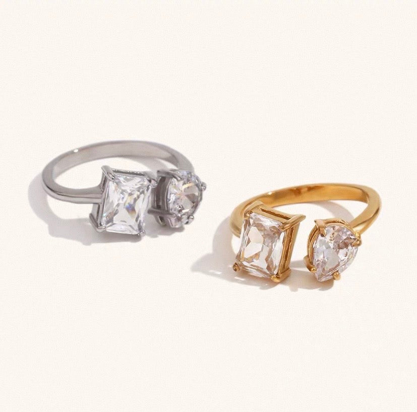 Bague AYA ajustable en acier inoxydable