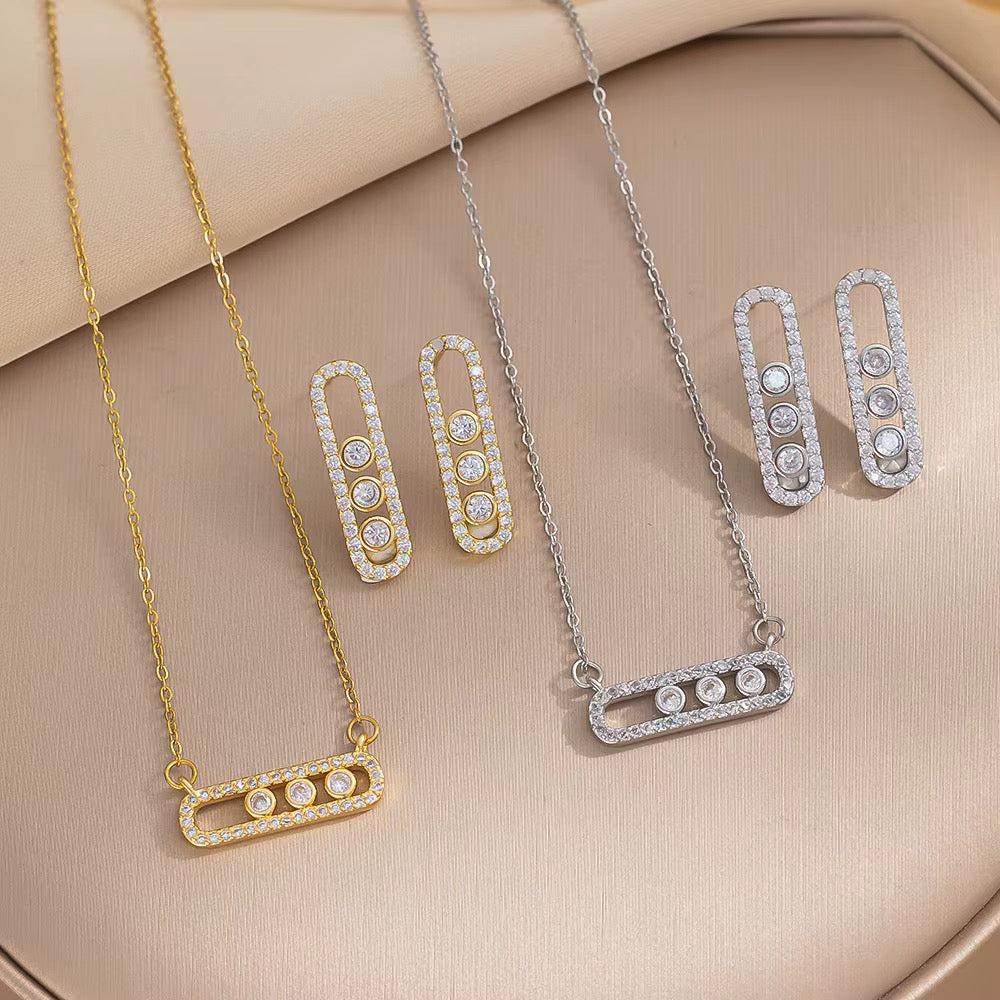 Ensemble de bijoux LINA en acier inoxydable