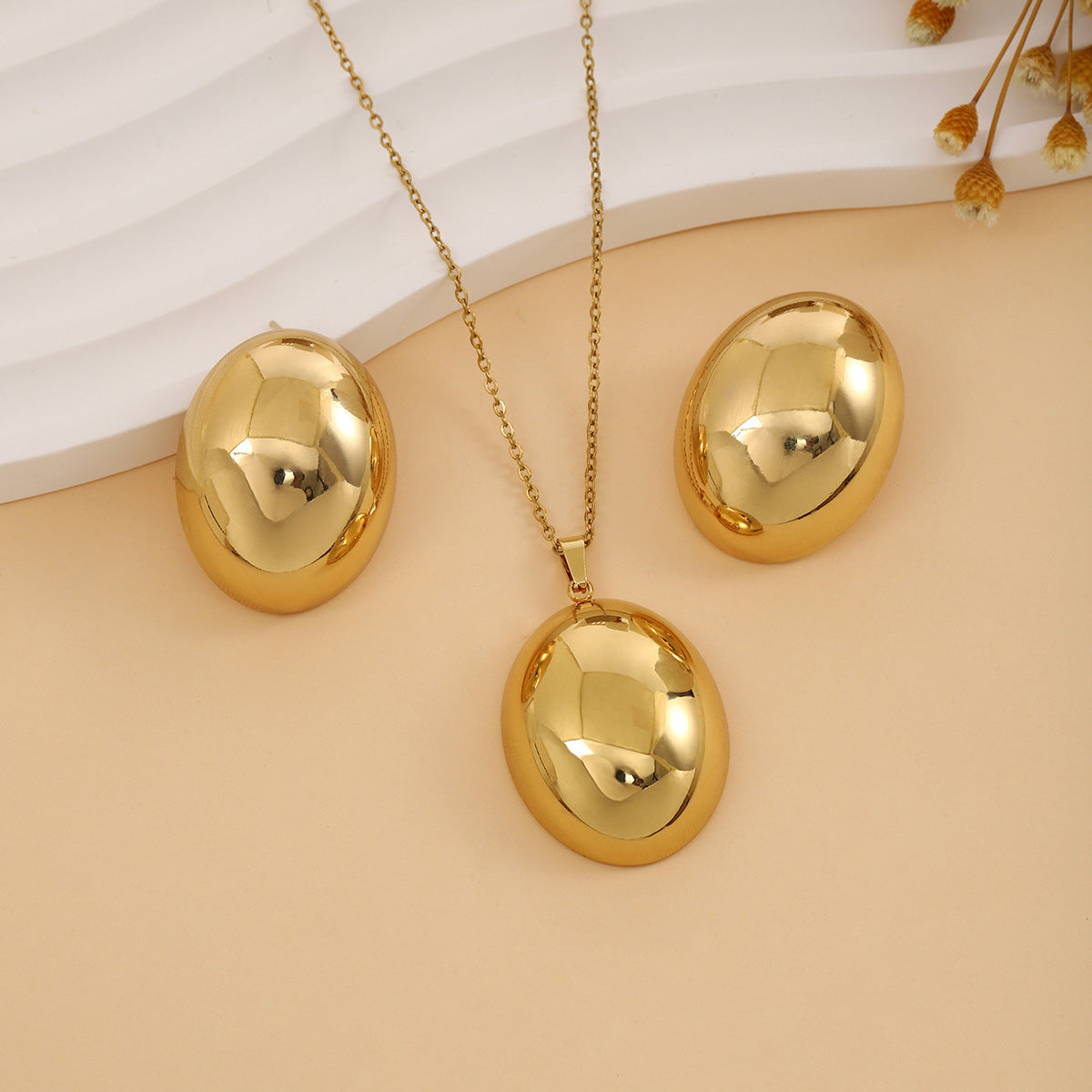 Ensemble de bijoux YUNA en acier inoxydable