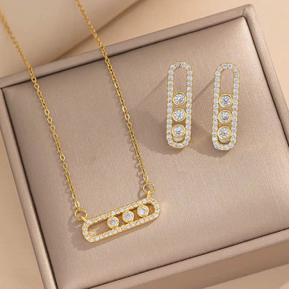 Ensemble de bijoux LINA en acier inoxydable