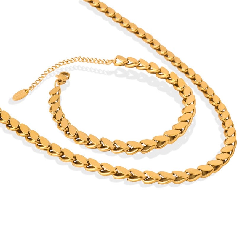 Ensemble de bijoux CAYA en acier inoxydable