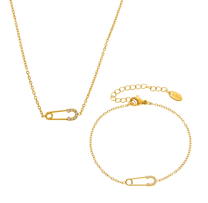 Ensemble de bijoux ZENA en acier inoxydable