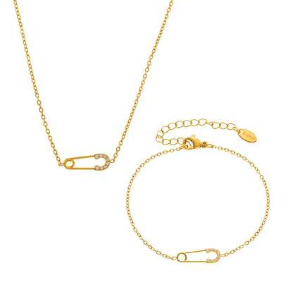 Ensemble de bijoux ZENA en acier inoxydable