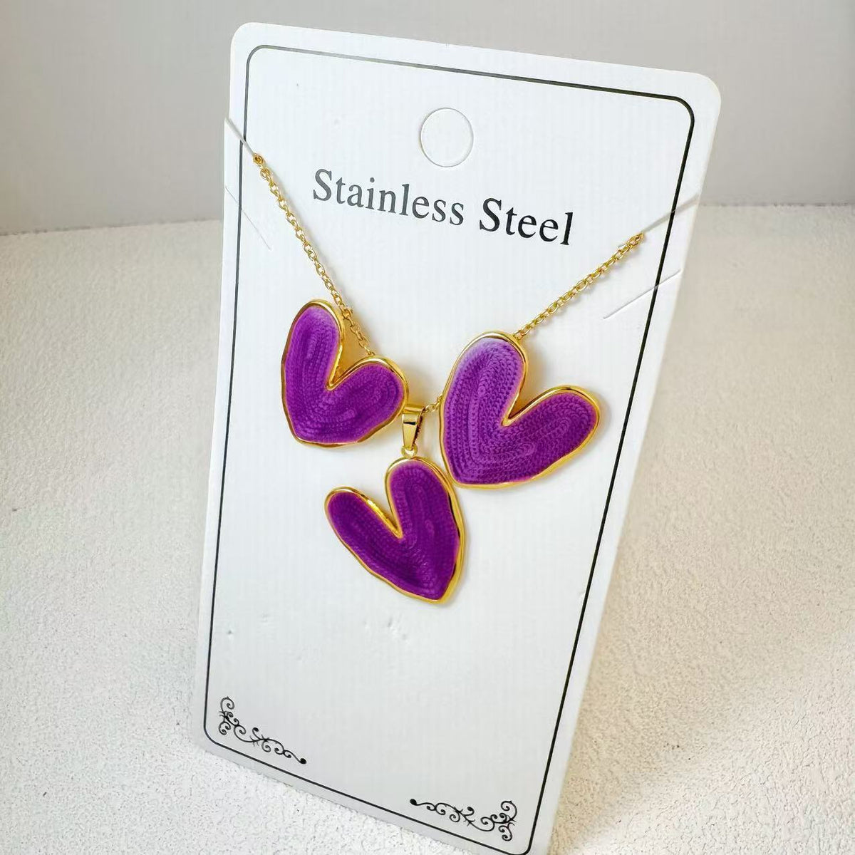 Ensemble de bijoux VANA en acier inoxydable