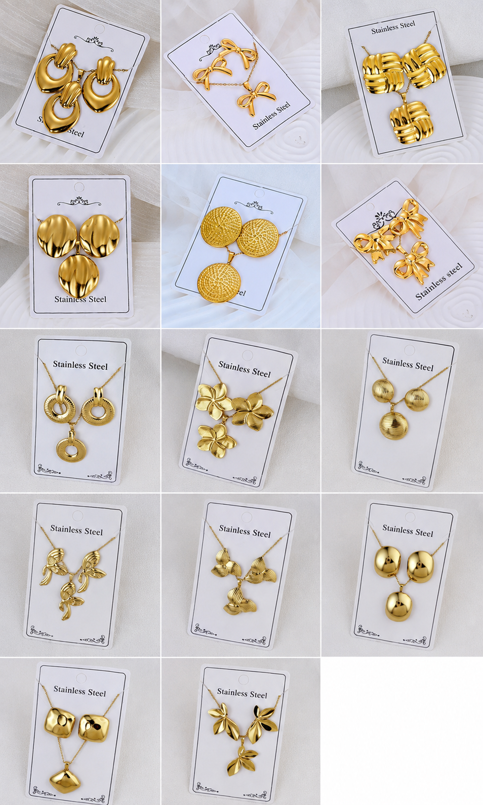 Ensemble de bijoux NOLA en acier inoxydable