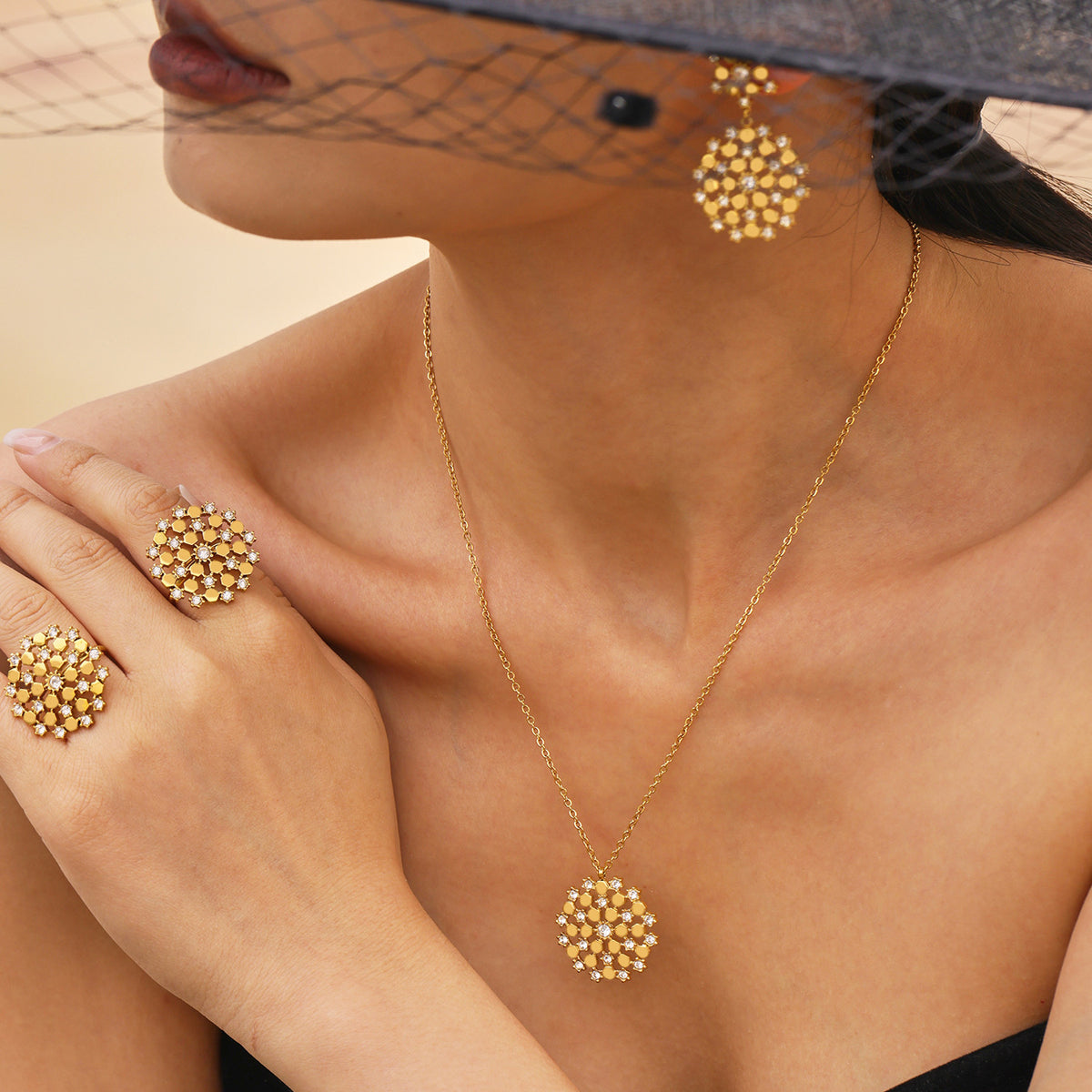 Ensemble de bijoux TILA en acier inoxydable