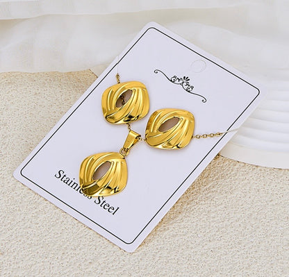 Ensemble de bijoux KIRA en acier inoxydable