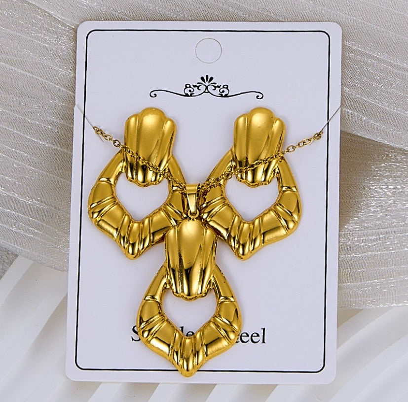 Ensemble de bijoux KIRA en acier inoxydable