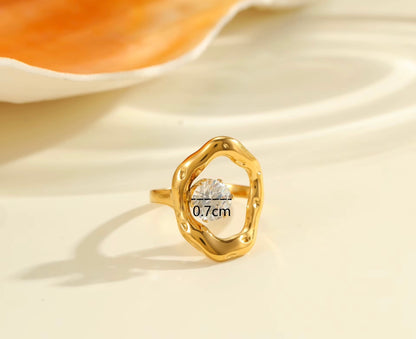 Bague HINA en acier inoxydable ajustable