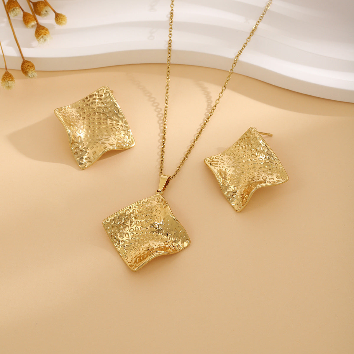 Ensemble de bijoux YUNA en acier inoxydable