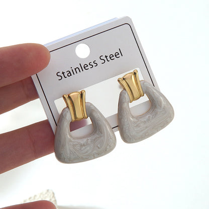 Boucle d’oreille YSIA en acier inoxydable