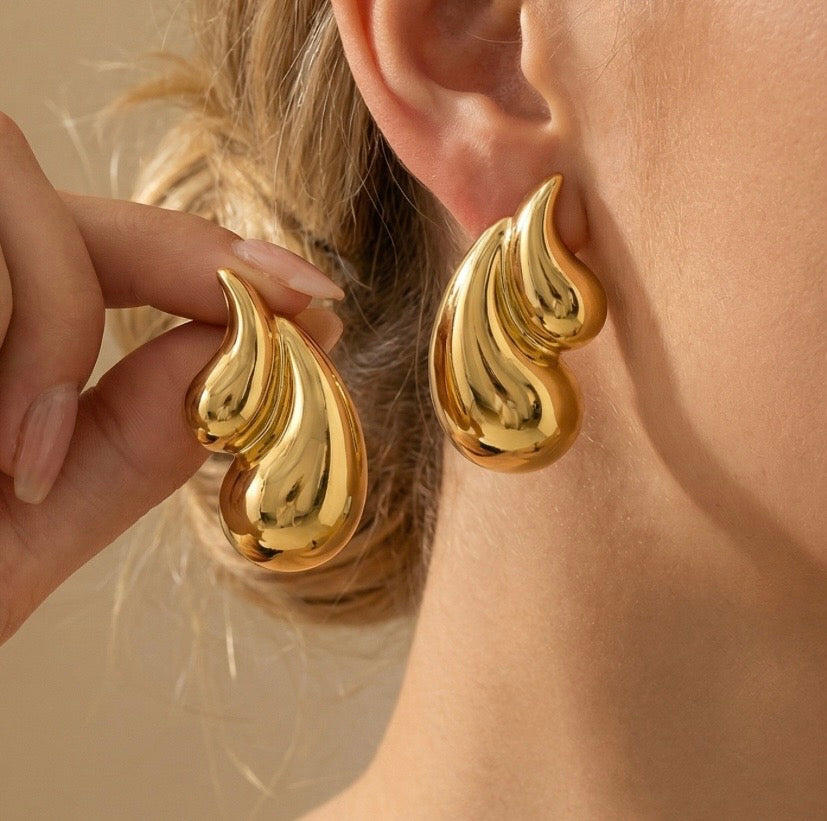 Boucle d’oreille OLYA en acier inoxydable