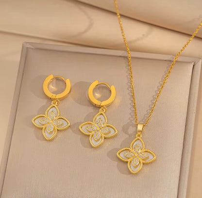 Ensemble de bijoux BELLA en acier inoxydable