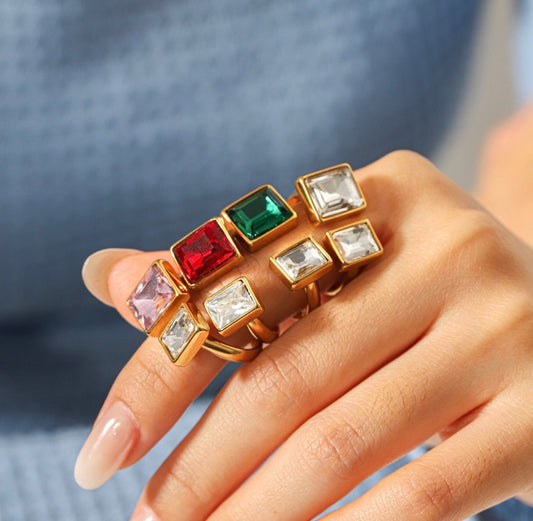 Bague LOLA ajustable en acier inoxydable