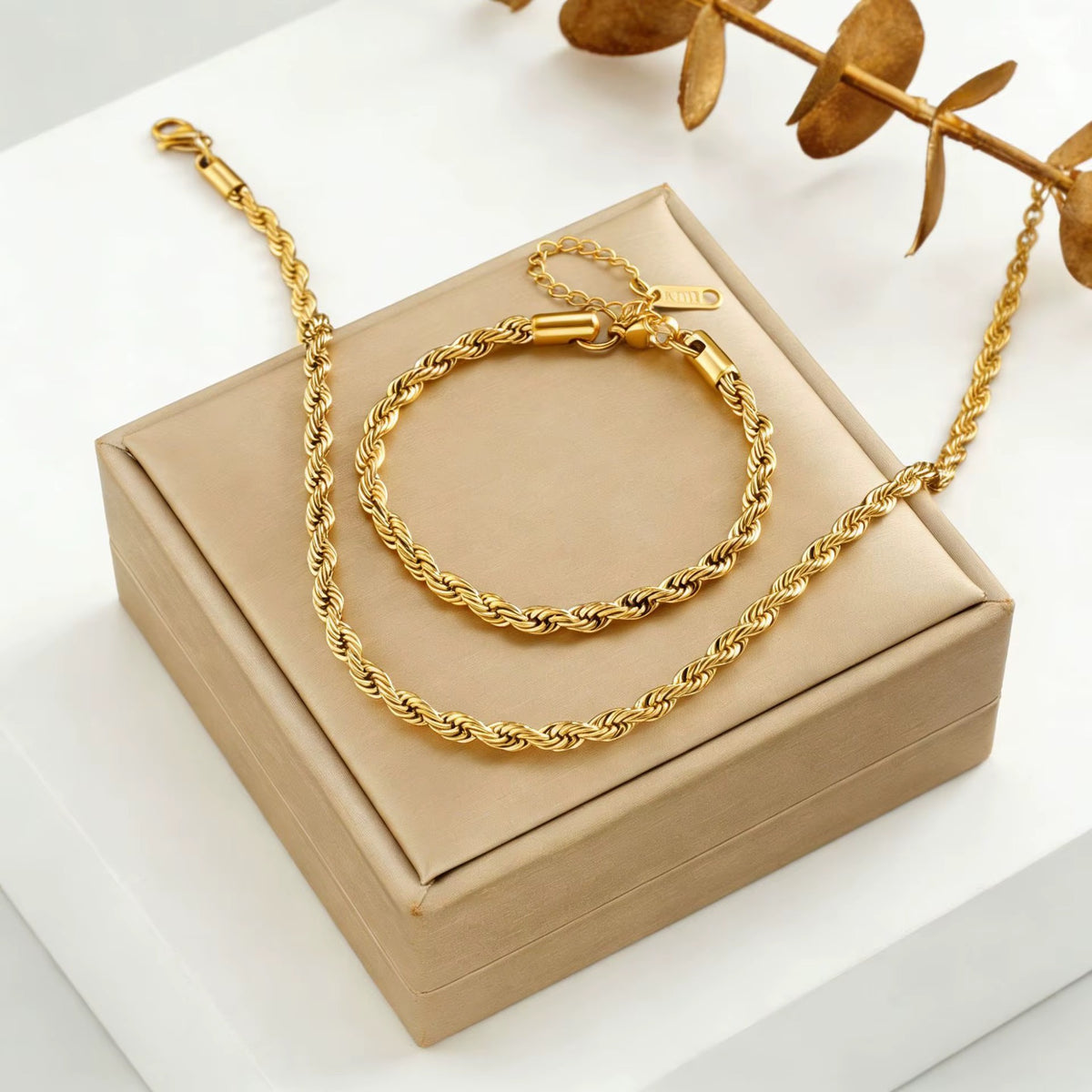 Ensemble de bijoux DENA en acier inoxydable