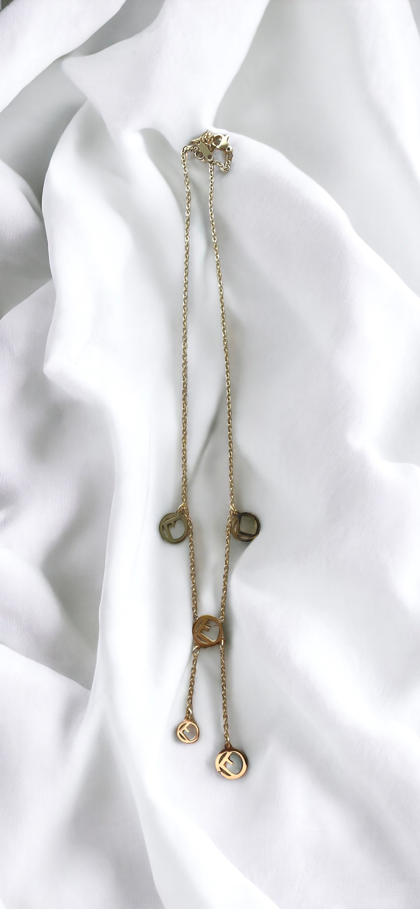 Collier F en acier inoxydable bijoux by kika