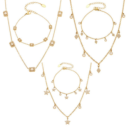 Ensemble de bijoux FINA en acier inoxydable