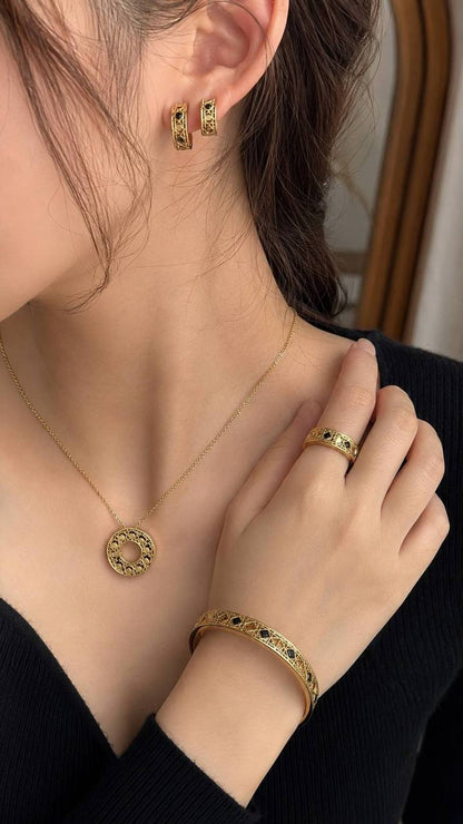 Ensemble de bijoux DAYA en acier inoxydable