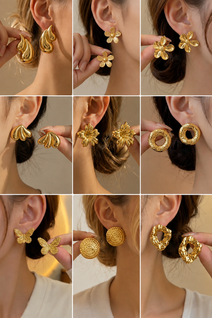 Boucle d’oreille OLYA en acier inoxydable