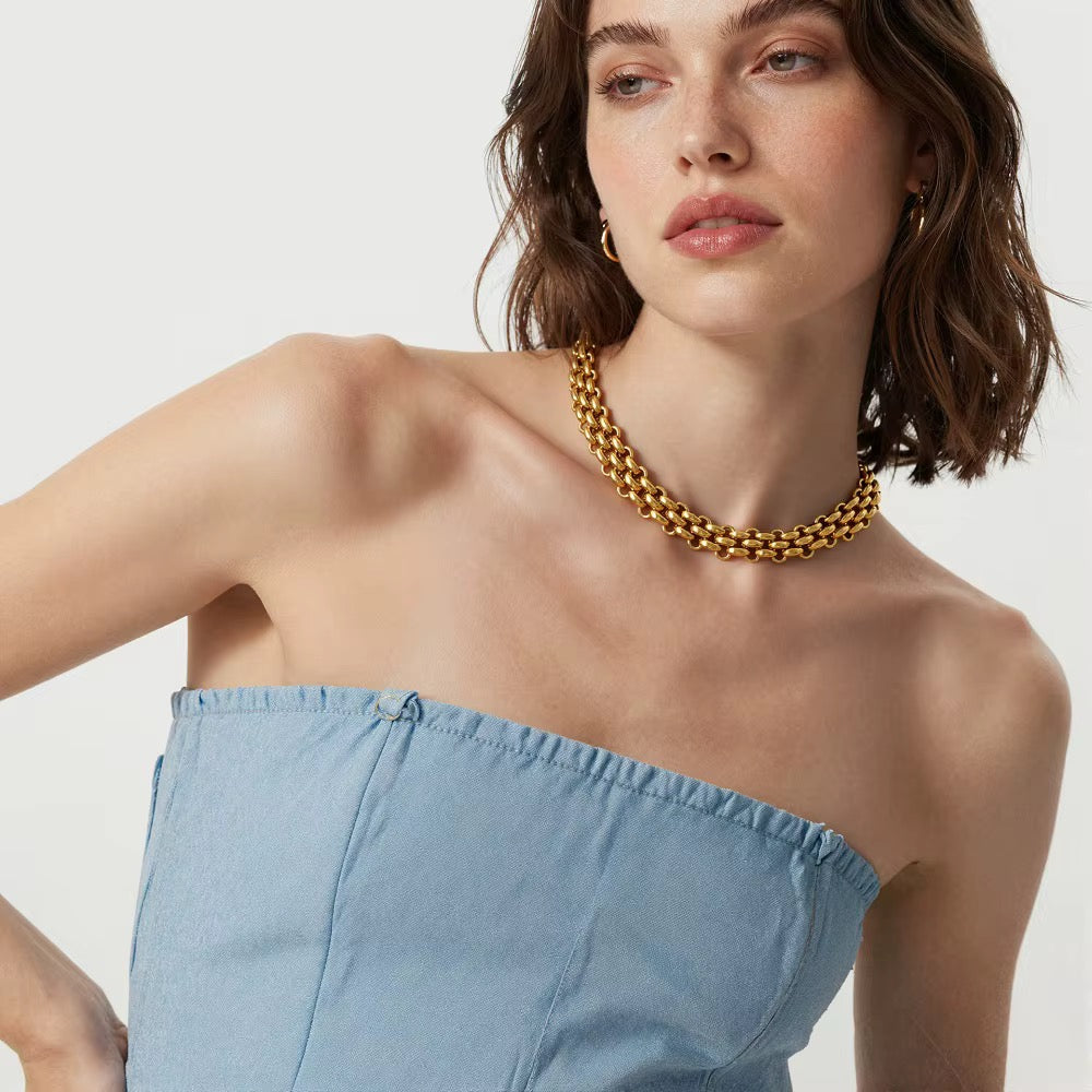 Ensemble de bijoux VEYA en acier inoxydable