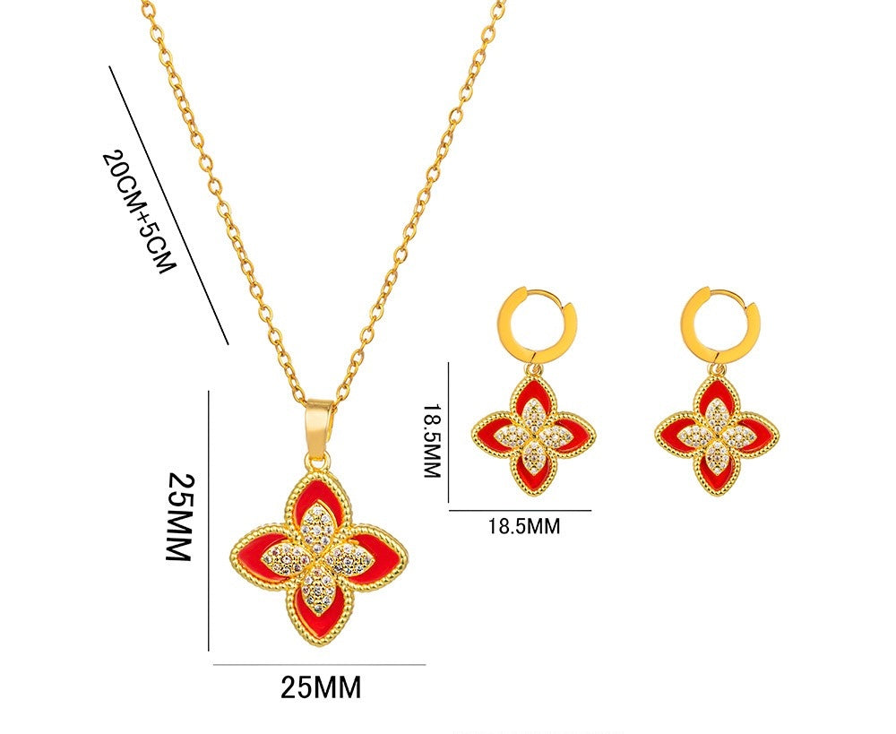 Ensemble de bijoux BELLA en acier inoxydable