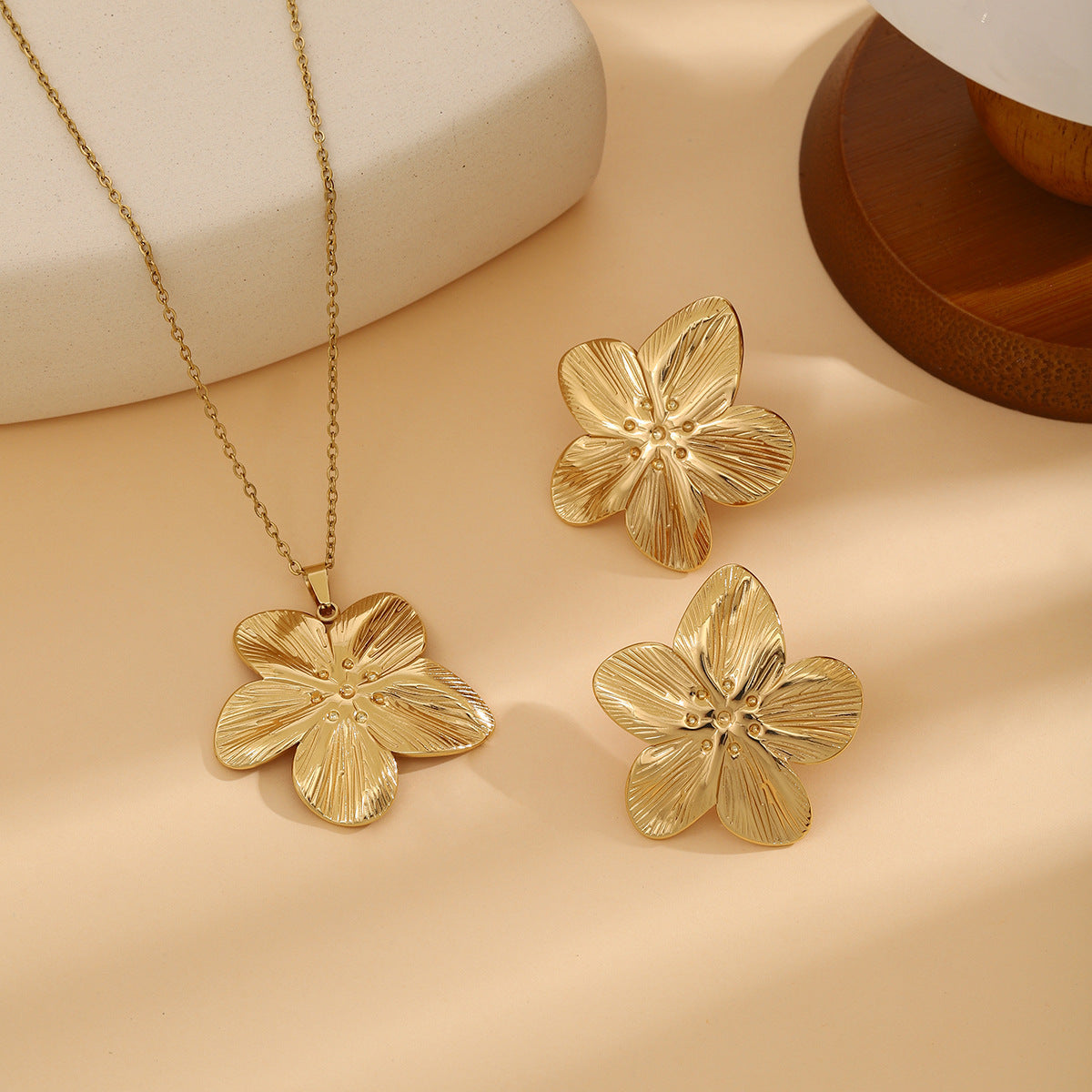 Ensemble de bijoux YUNA en acier inoxydable