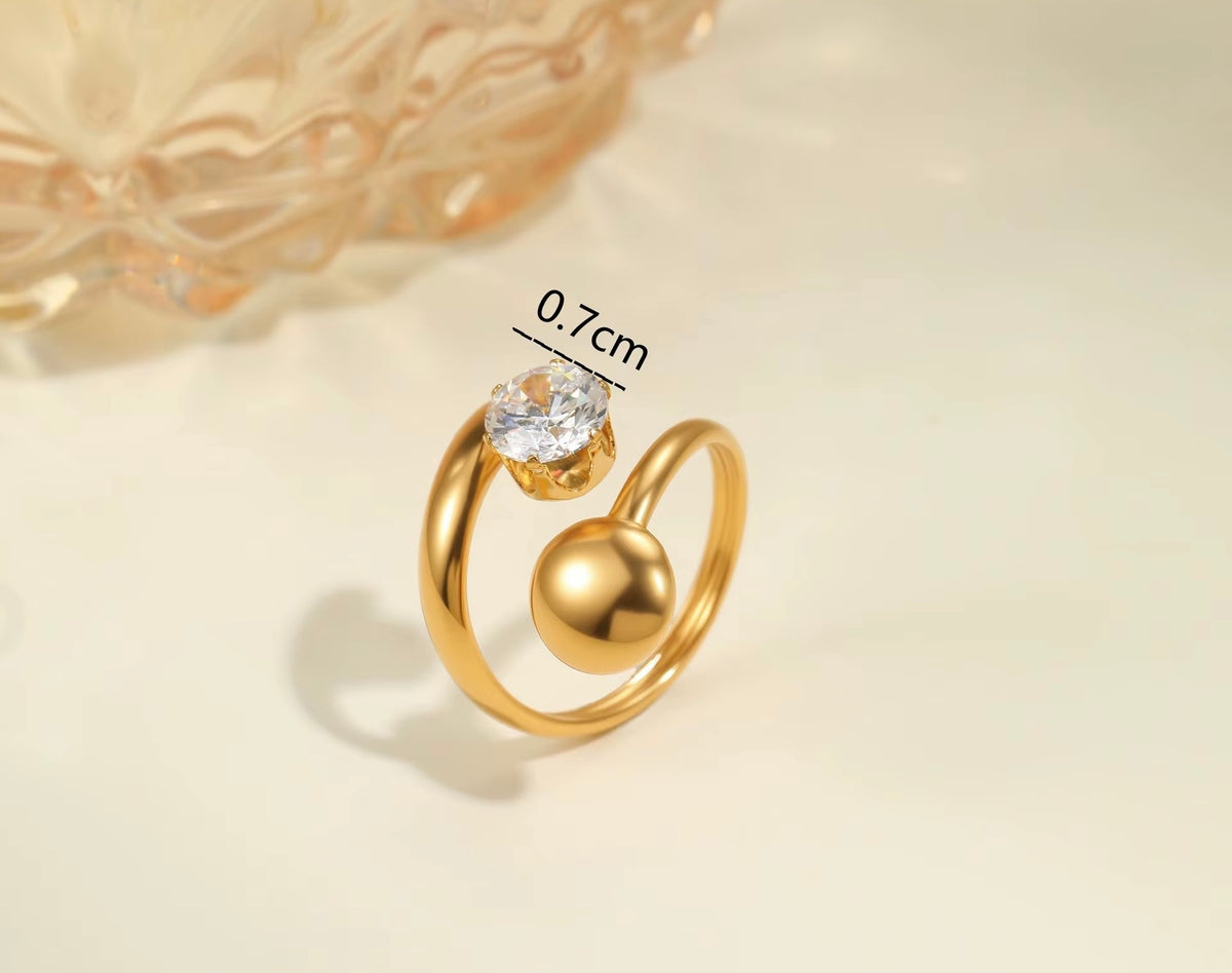 Bague HINA en acier inoxydable ajustable