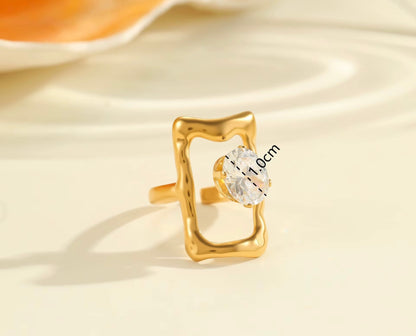 Bague HINA en acier inoxydable ajustable