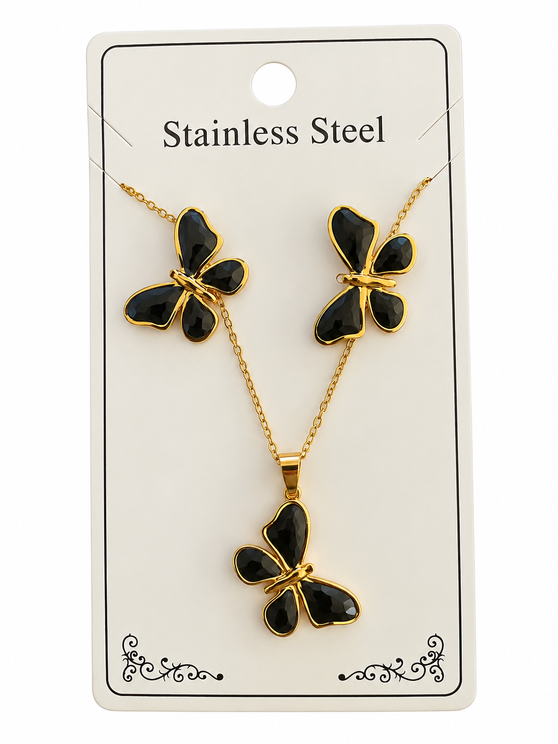 Ensemble de bijoux YANA en acier inoxydable