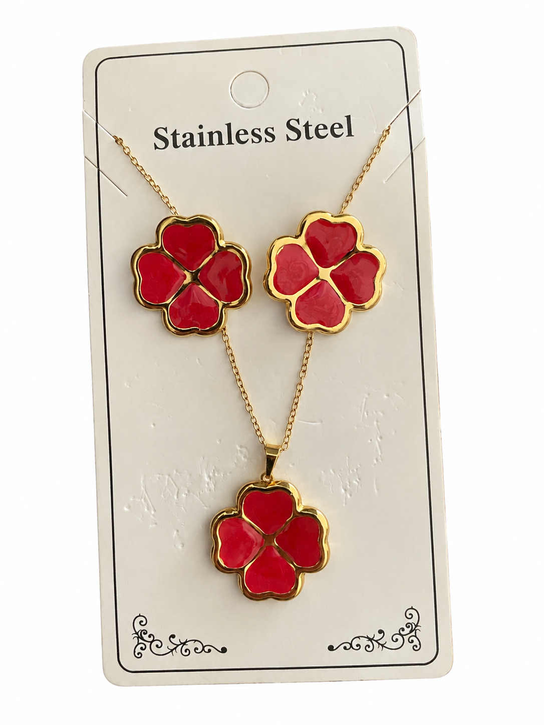Ensemble de bijoux YANA en acier inoxydable