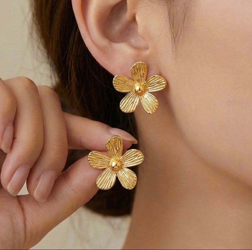 Boucle d’oreille OLYA en acier inoxydable