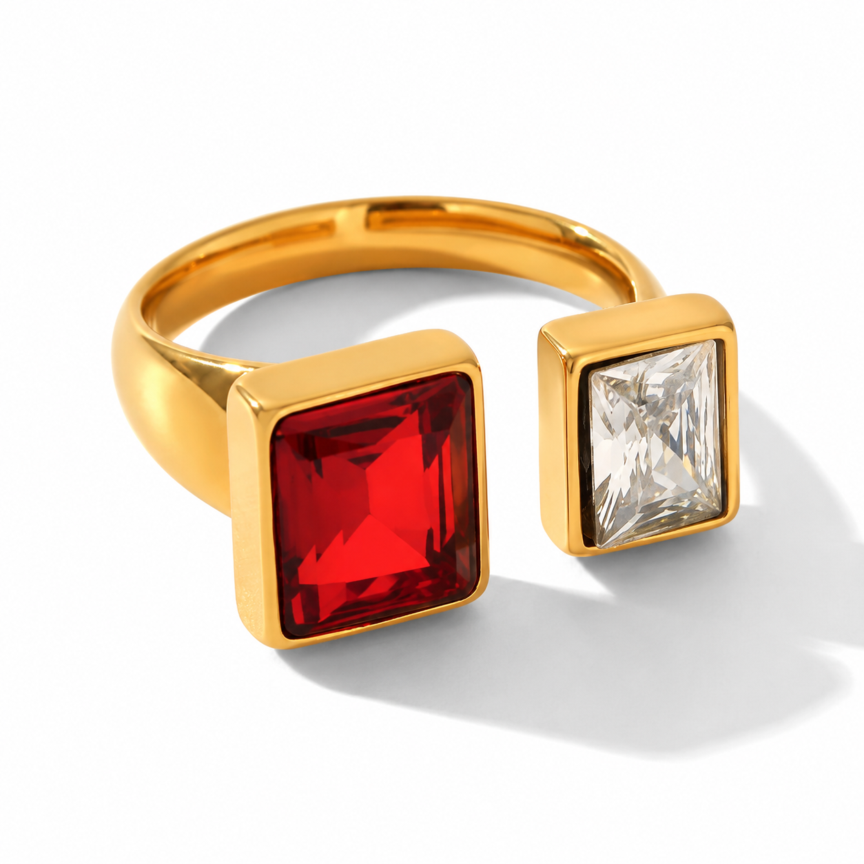 Bague LOLA ajustable en acier inoxydable