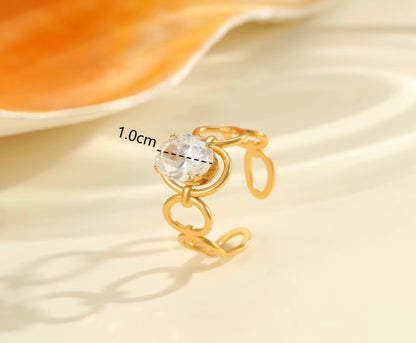 Bague HINA en acier inoxydable ajustable