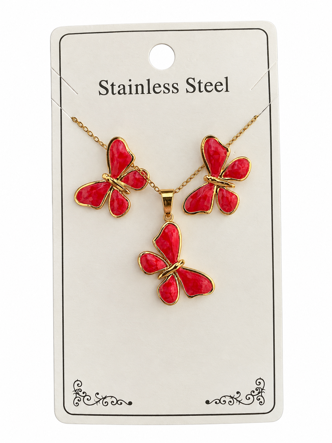 Ensemble de bijoux YANA en acier inoxydable