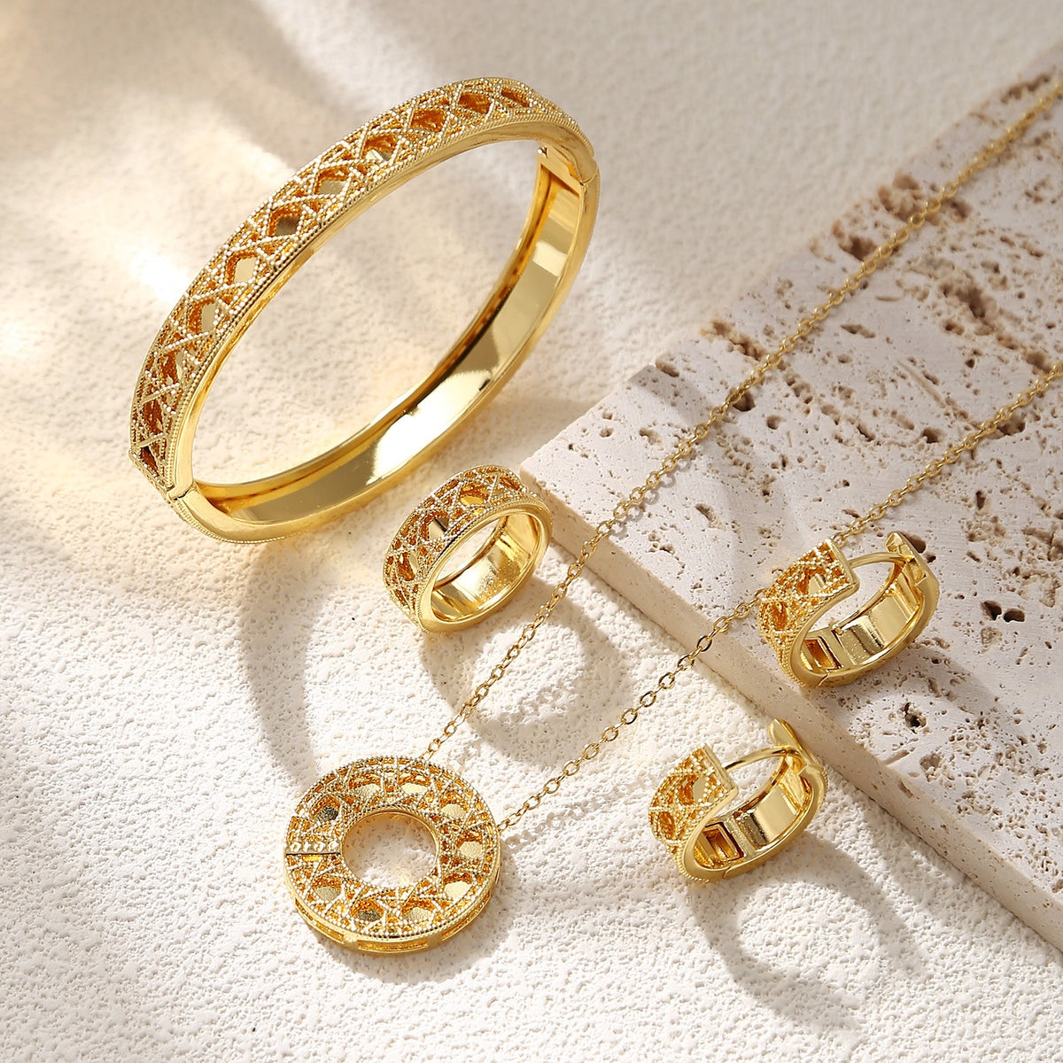 Ensemble de bijoux DAYA en acier inoxydable