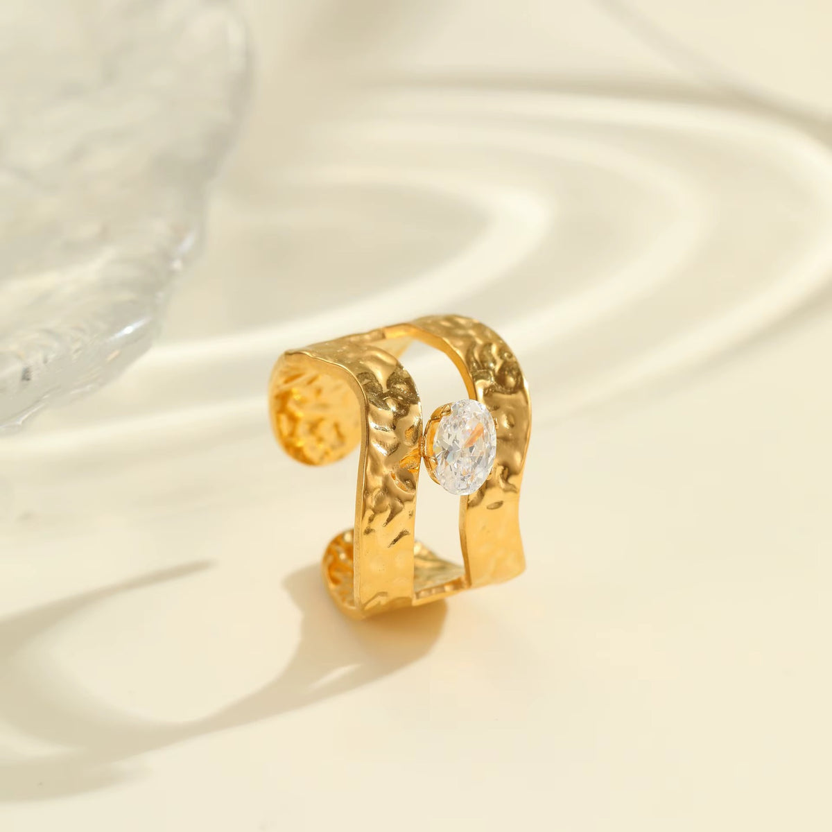 Bague HINA en acier inoxydable ajustable