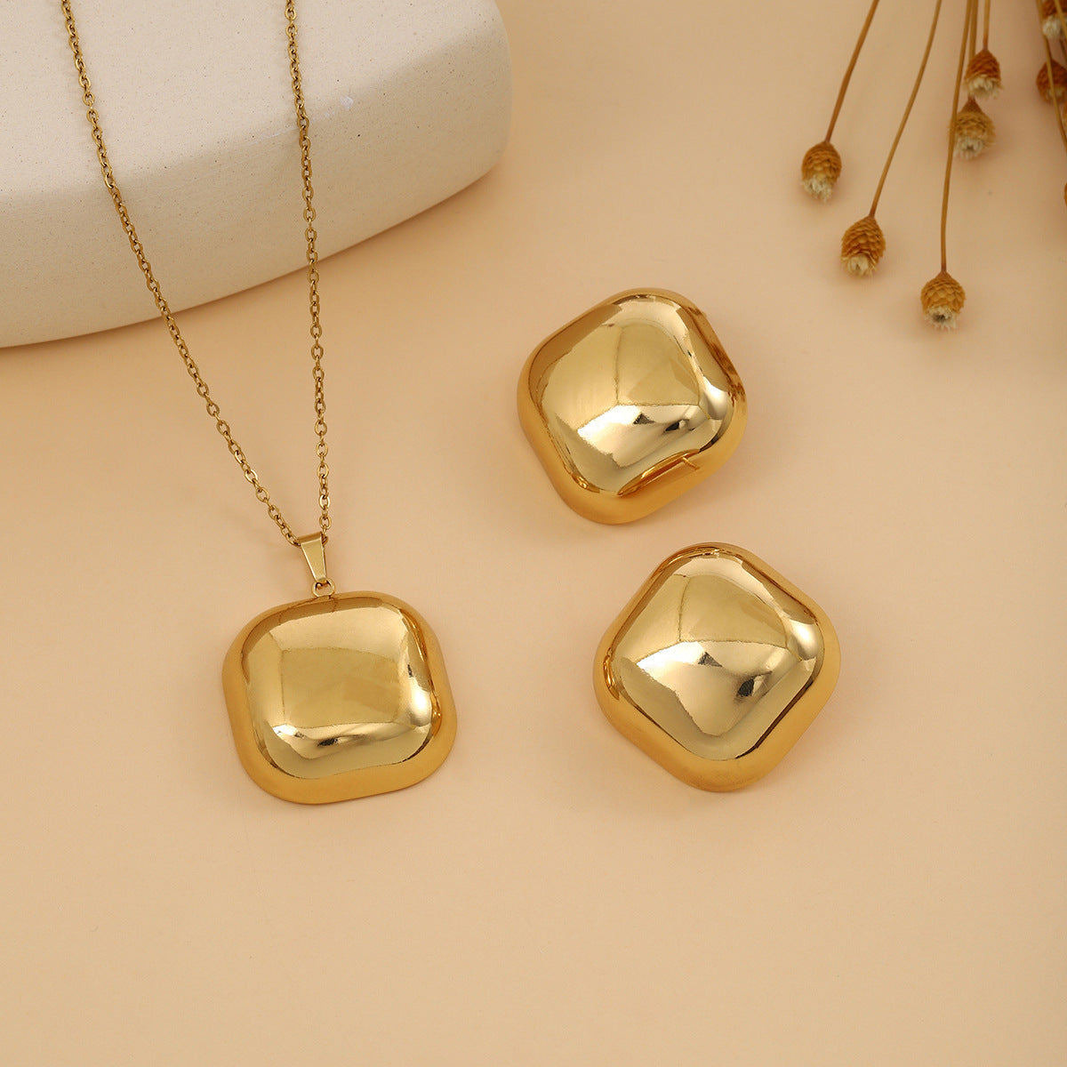 Ensemble de bijoux YUNA en acier inoxydable