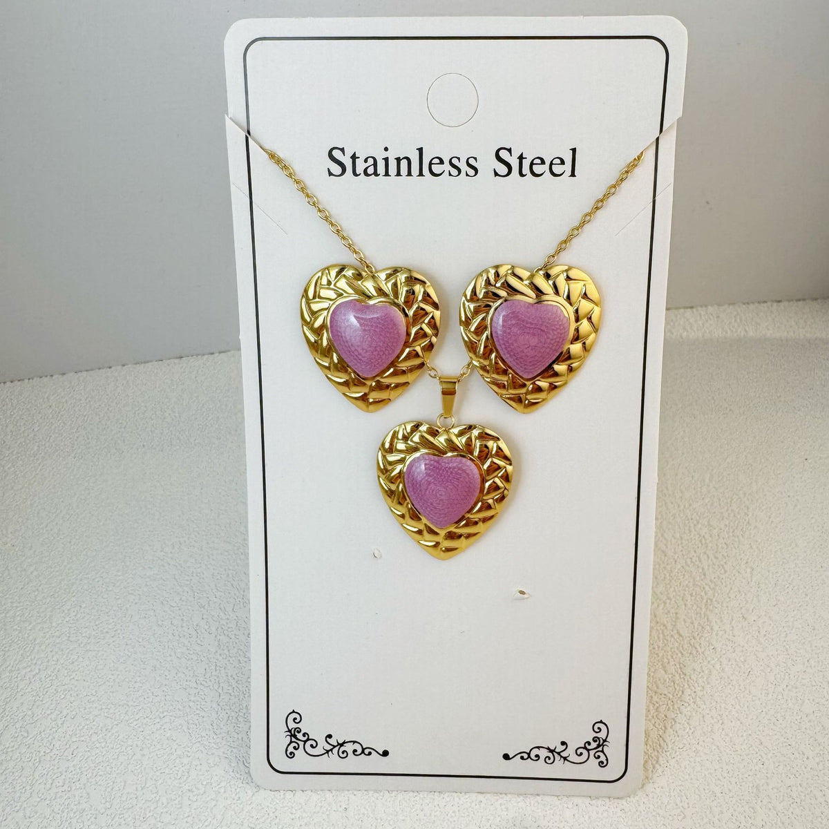 Ensemble de bijoux YANA en acier inoxydable