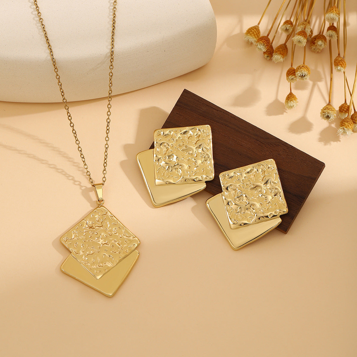 Ensemble de bijoux YUNA en acier inoxydable