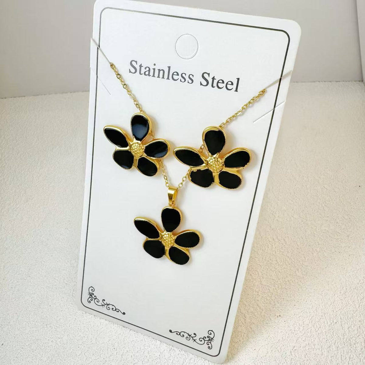 Ensemble de bijoux VANA en acier inoxydable
