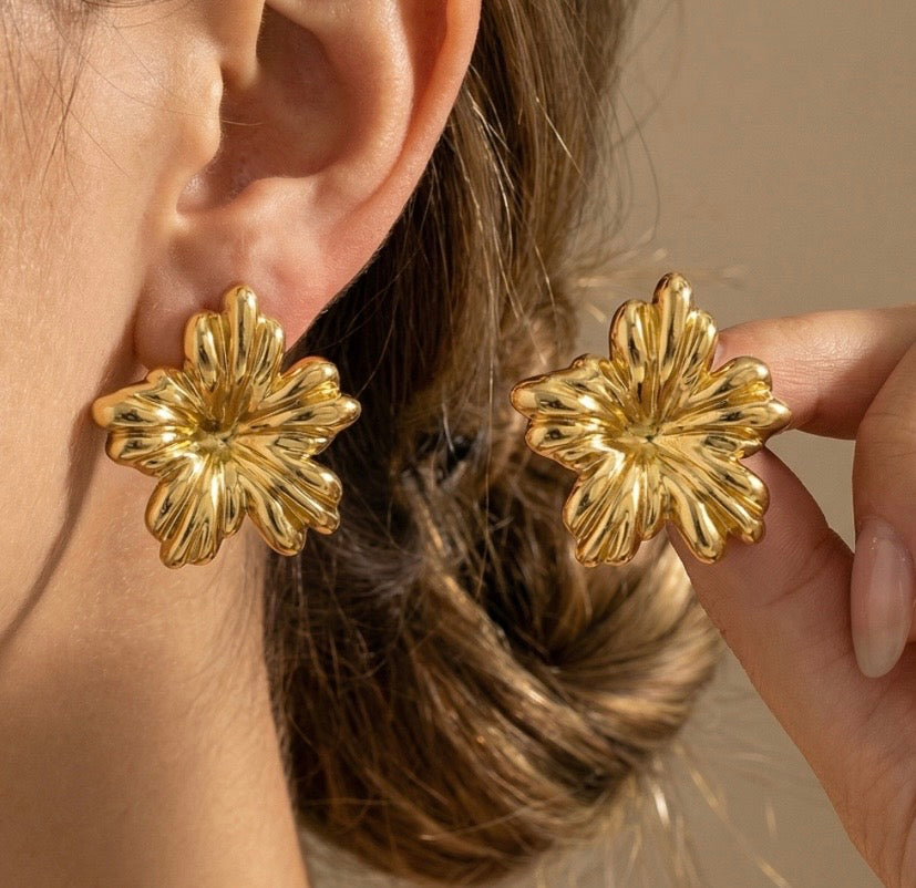 Boucle d’oreille OLYA en acier inoxydable