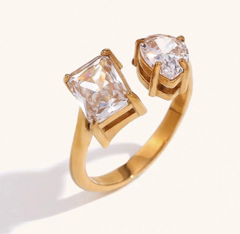 Bague AYA ajustable en acier inoxydable