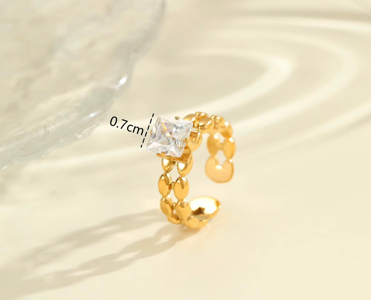 Bague HINA en acier inoxydable ajustable