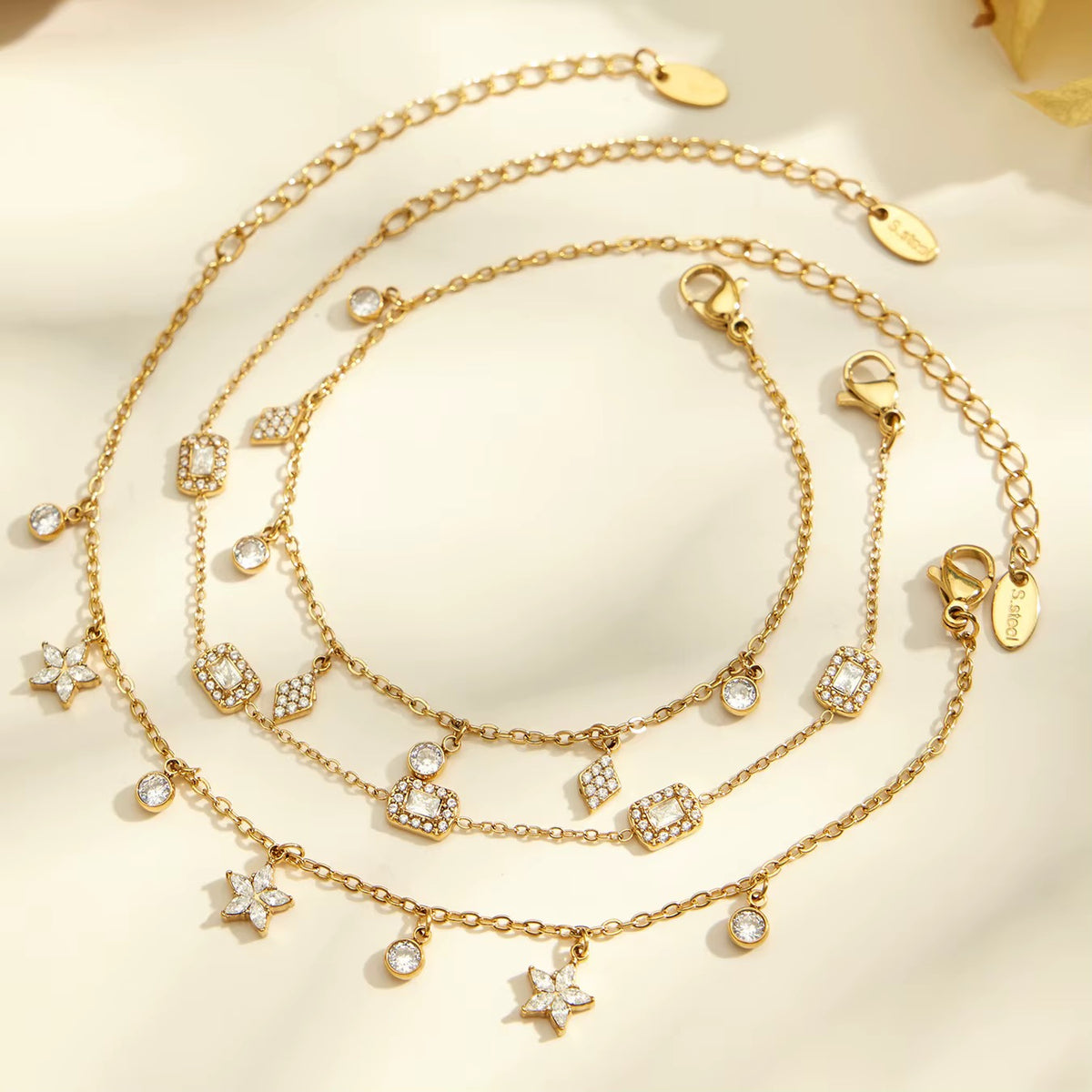 Ensemble de bijoux FINA en acier inoxydable
