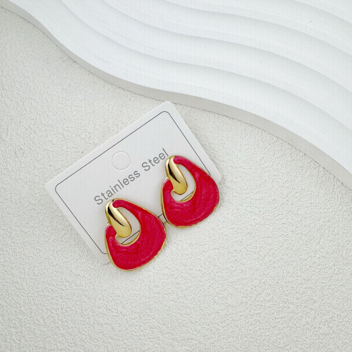 Boucle d’oreille YSIA en acier inoxydable