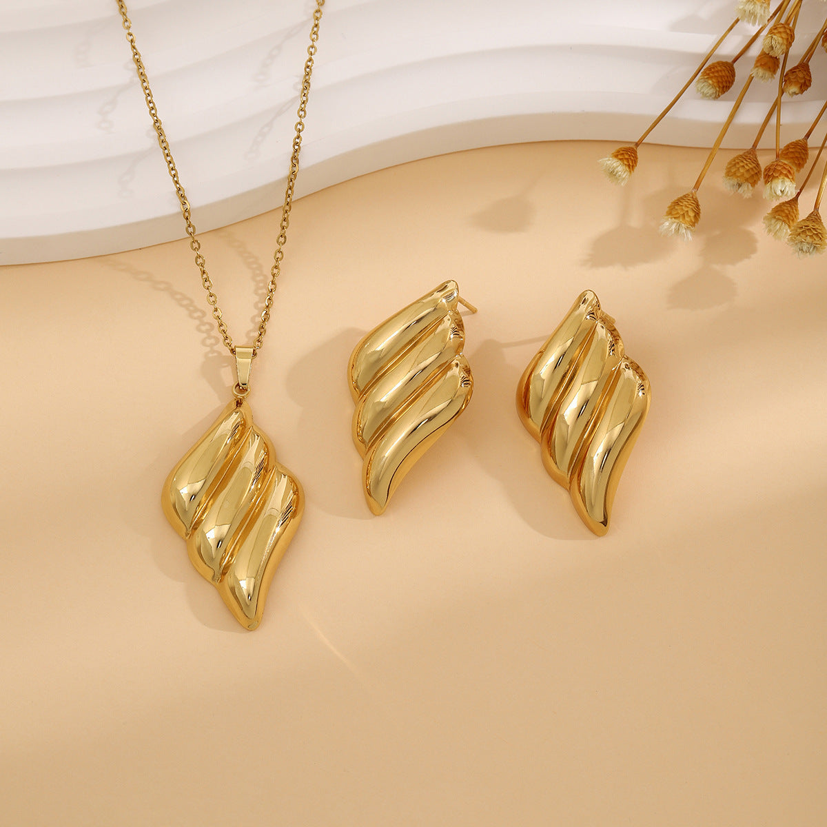 Ensemble de bijoux YUNA en acier inoxydable