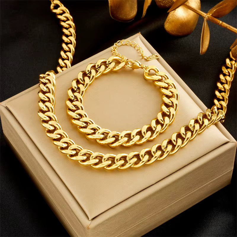 Ensemble de bijoux EIRA en acier inoxydable